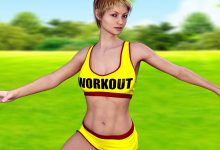 用daz studio制作的运动美女eva图片-孙健个人博客